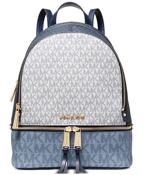 michael michael kors rhea zip grommet medium backpack|Michael Kors Rhea Zip Medium Slim Backpack .